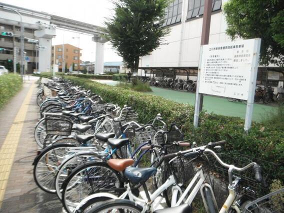 写真：泉体育館駅臨時自転車駐車場
