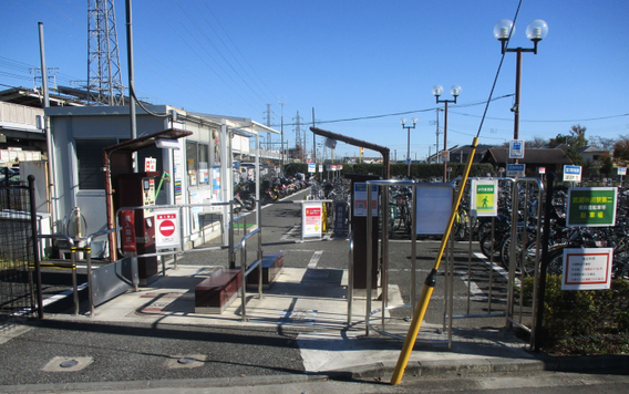 写真：武蔵砂川駅第二有料自転車等駐車場
