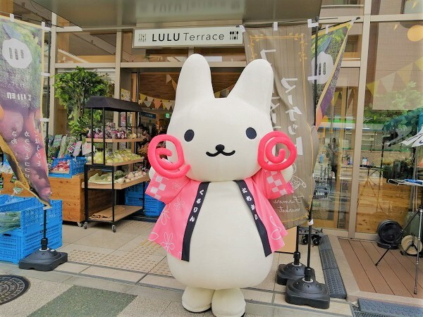 写真：ルルテラス入り口前のくるりん