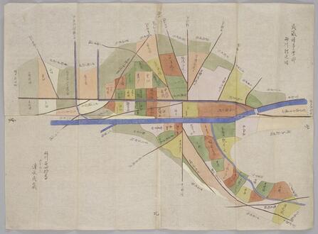 写真：砂川の絵図
