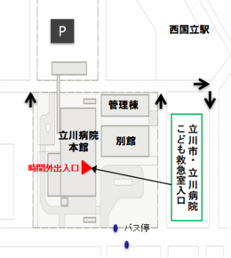 イラスト：救急室入口