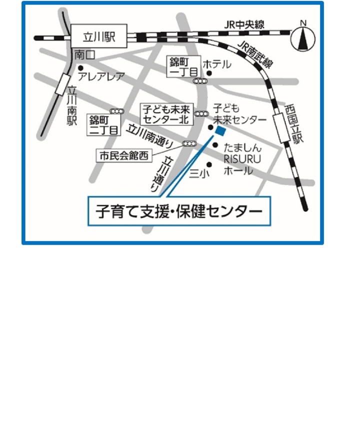 地図：健康会館周辺