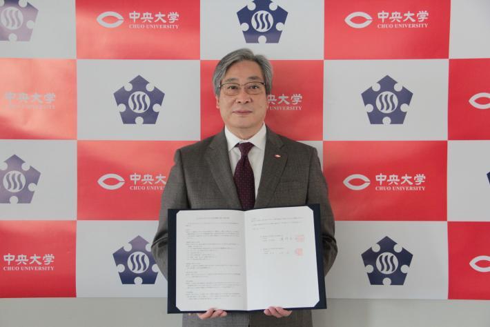 写真：河合学長