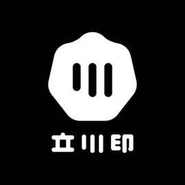イラスト：立川印ロゴマーク（白文字）