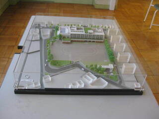 写真：校舎の模型