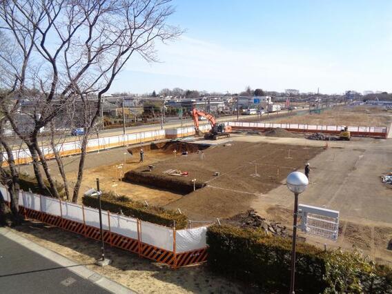 写真：3月7日時点土壌掘削・搬出