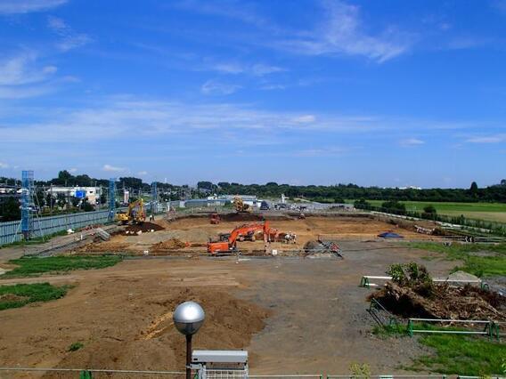 写真：地盤改良工事の様子