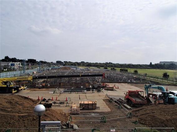 写真：鉄筋工事の様子