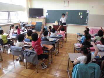 写真：第九小学校教室の様子