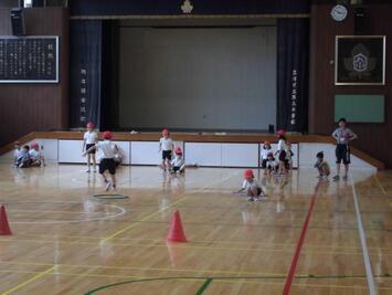 写真：第九小学校体育館の様子