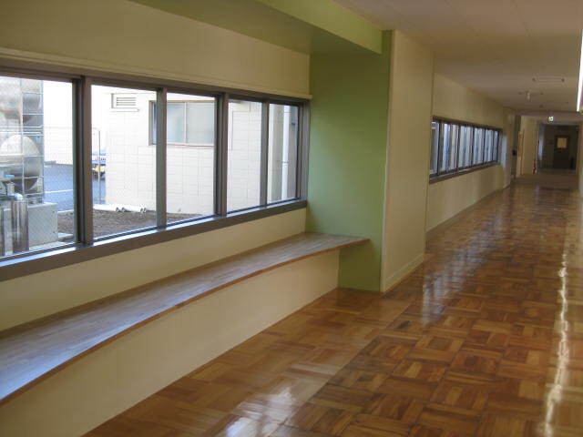 写真：新設された廊下