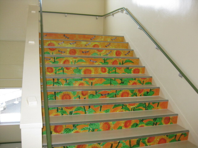 写真：校舎内の階段