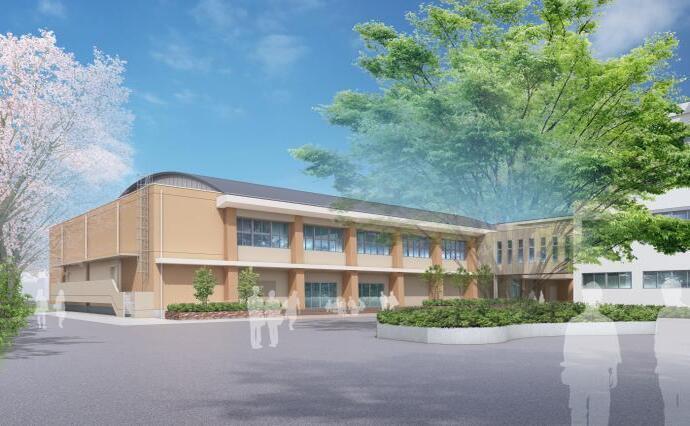 写真：新体育館の外観パース1