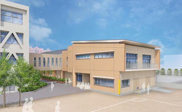 写真：新体育館の外観パース2