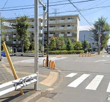 写真：松中団地交差点（対策実施前）