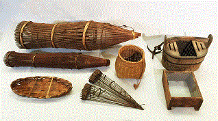 写真：多摩川漁労具