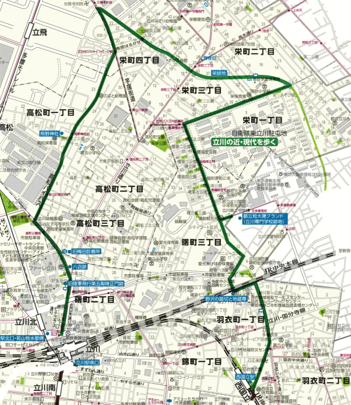 写真：散歩コース3　地図