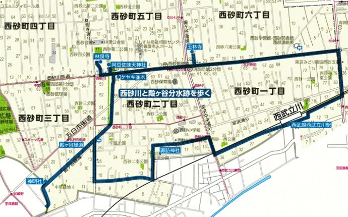 写真：散歩コース6　地図