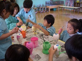 写真：園児たちの様子