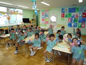 写真：園児たちの様子