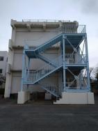 写真：幸小学校北校舎非常階段塗装改修工事