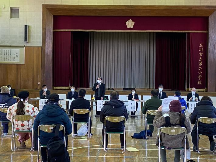 二小等複合施設整備の計画策定に向けた意見交換会の写真（1月22日）