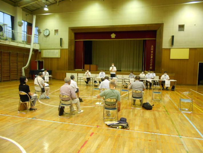 二小等複合施設整備の計画策定に向けた説明会の写真（令和4年6月30日）