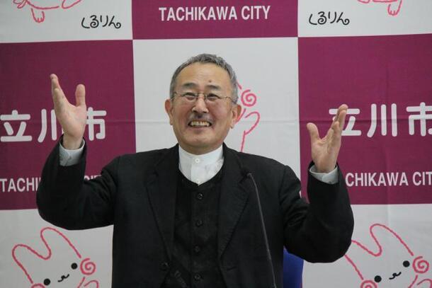 写真：山下洋輔氏・記者会見