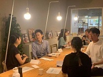 写真：コーチング体験