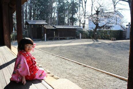 写真：古民家園の景色