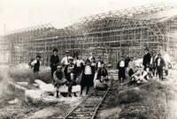 写真：立川飛行場建設風景