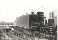 写真：立川駅ビルの建設風景