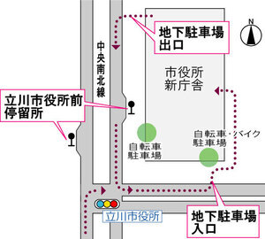 地図：バス停留所案内図