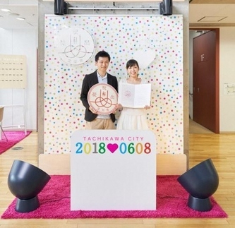 写真：記念写真撮影コーナー