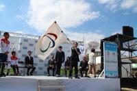 写真：東京2020フラッグツアーの様子