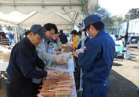 写真：防災訓練の様子