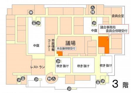 イラスト：傍聴受付図