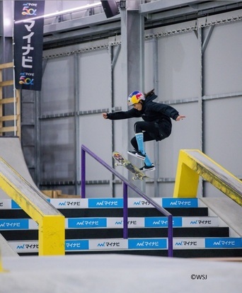 写真：男子優勝小野寺選手の競技の様子
