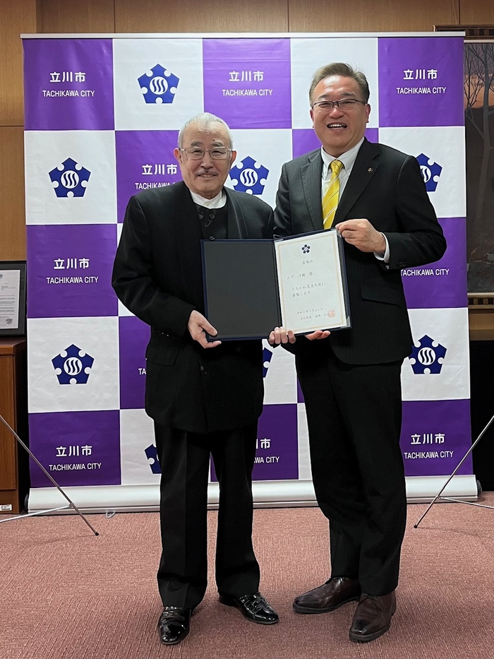 写真：たちかわ交流大使である山下洋輔氏（令和6年3月21日)