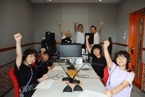 収録した子どもたちで記念撮影