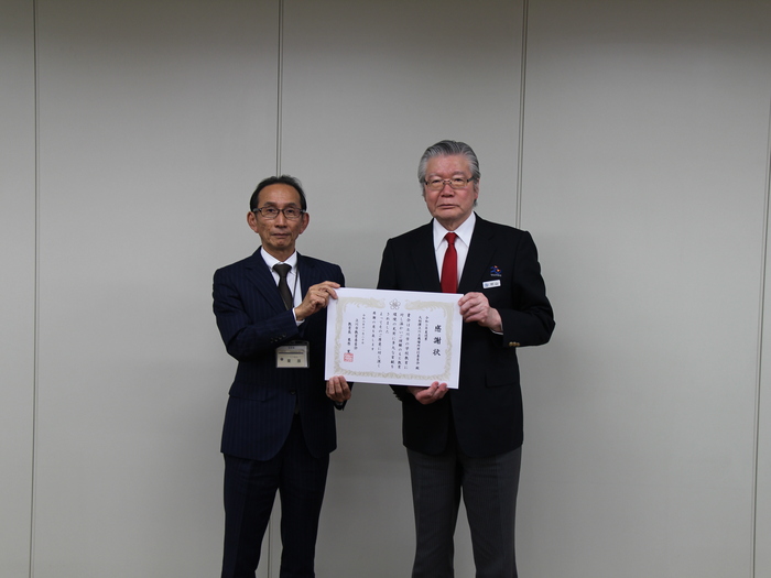 令和5年夏巡業立川立飛場所実行委員会への御礼訪問及び感謝状贈呈