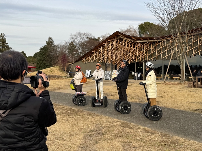 長っと散歩撮影の様子