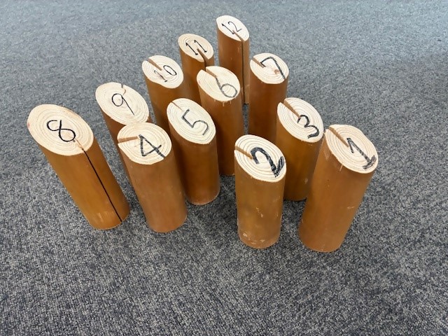 写真：完成したモルック