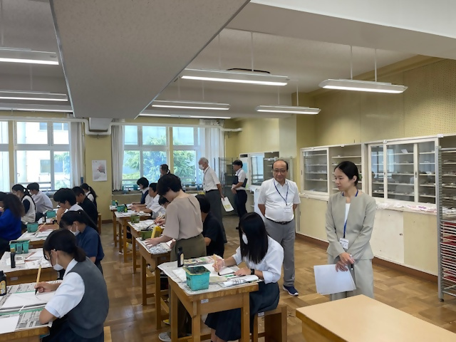 6月17日（火曜日）学校訪問（立川第七中学校）風景
