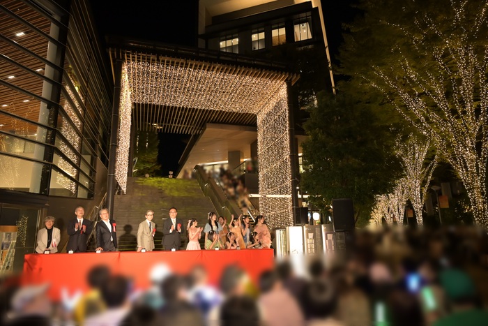 たちかわイルミネーション点灯式の様子