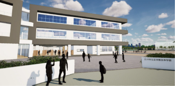 立川第五中学校正門イメージ